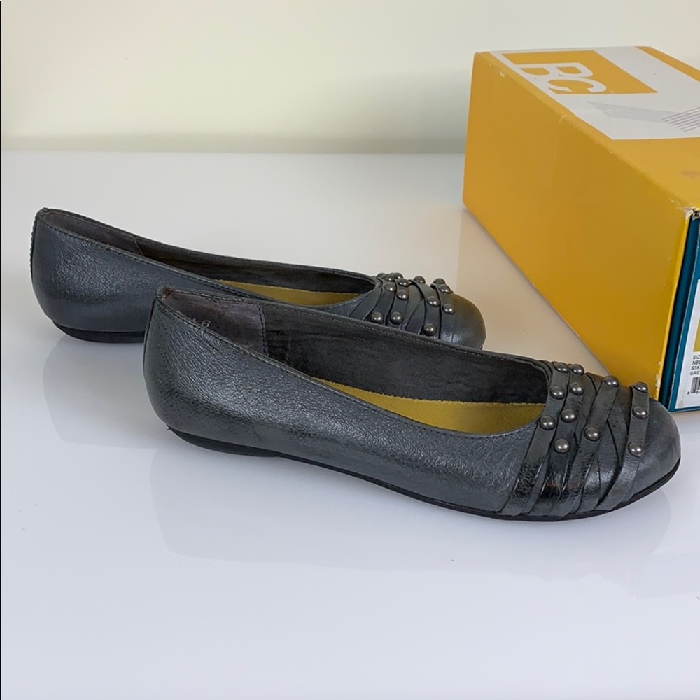 Nordstrom bc grey ballet flats size 6